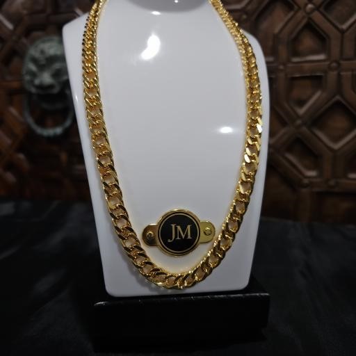 18K/Italy Gold Bonded Cuban Chain(stamped 18K/Italy)Warranty Quality-52cm