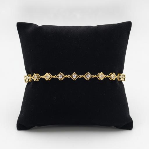 22K/Italy Gold Bonded Bracelet(stamped 22K/Italy)Warranty Quality