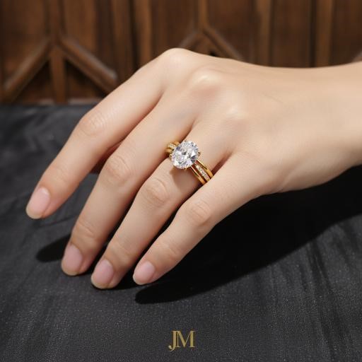 22K/Italy Gold Bonded Ring(stamped 22K/Italy)Warranty Quality-8 US
