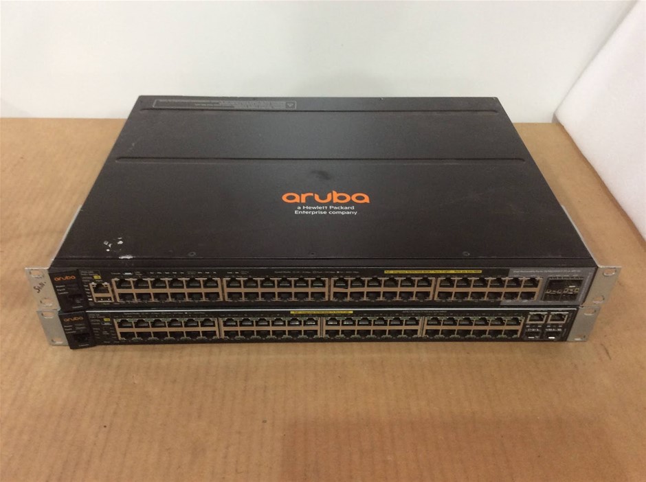HPE Aruba J9778A & J9729A Gigabit Ethernet Network Switches (Lot of 2)