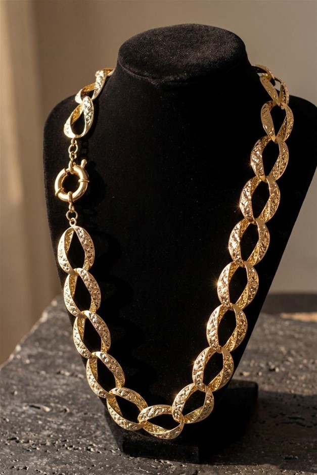 18k Italy Stamped Yellow Gold Bonded Chain- Quality Guarantee-Bonus Gift
