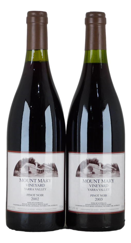 Mount Mary Vineyard Pinot Noir 2002/2003 (2x 750mL), Yarra Valley.