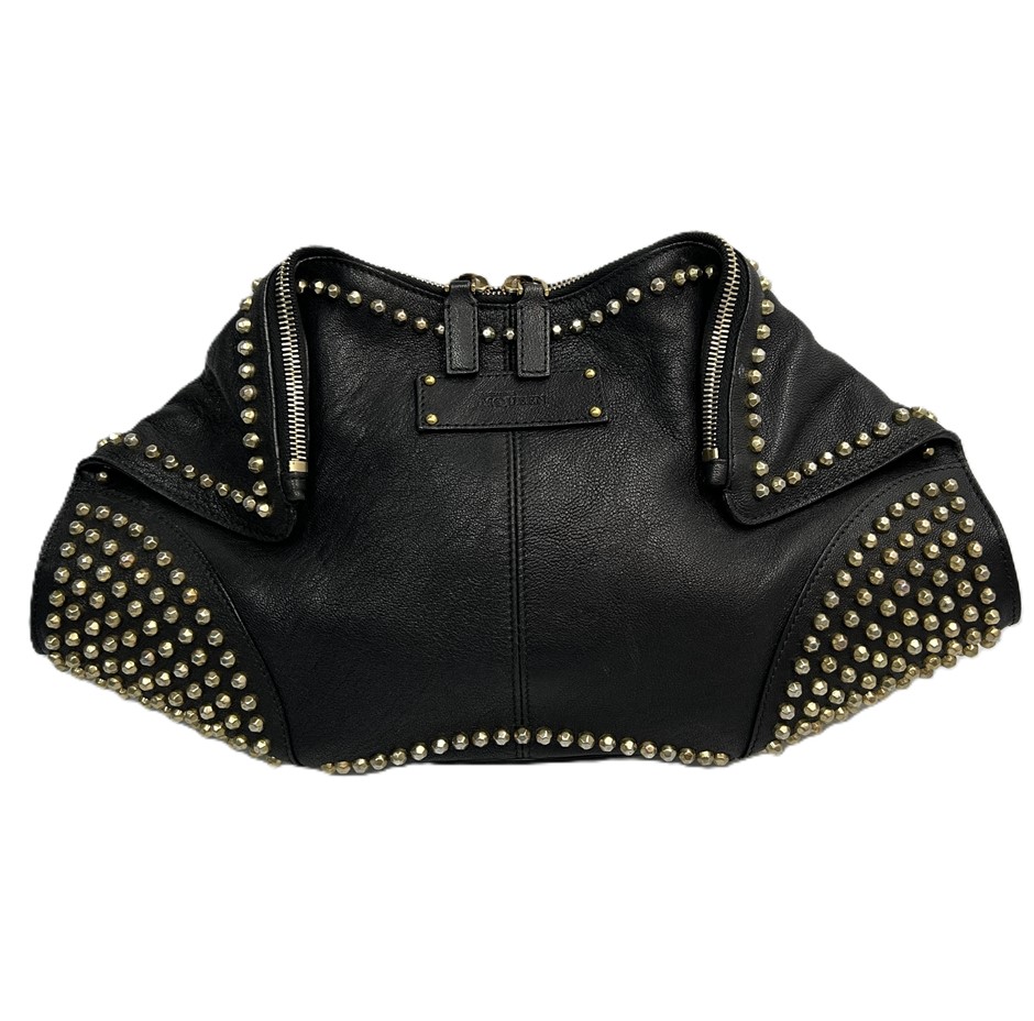 Alexander McQueen De Manta Studded Clutch Bag