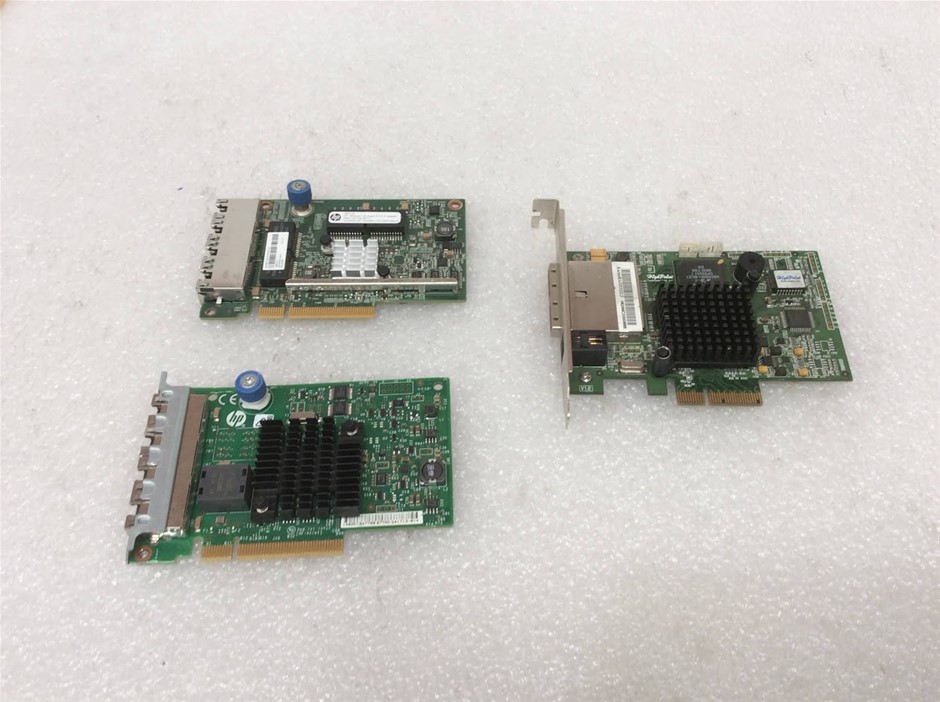 Mixed Brand PCIe Ethernet Network Adapter Cards (Lot of 3)