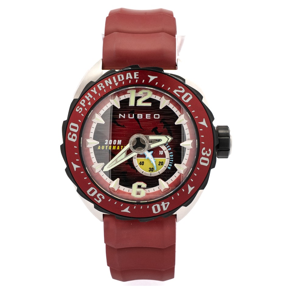 Nubeo Sphyrnidae Neptone Red Limited Edition Automatic Watch