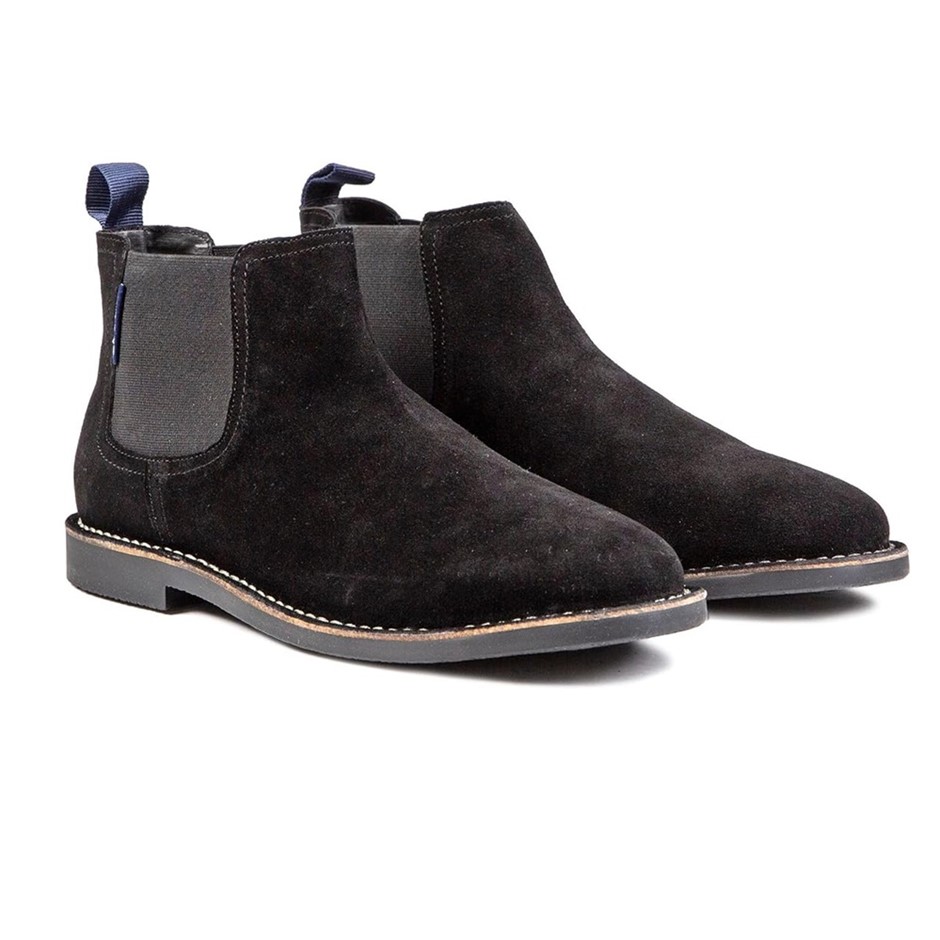 BEN SHERMAN Men's Garcia Ankle Boot, Size UK 11 / US 12, Black (BS13401).