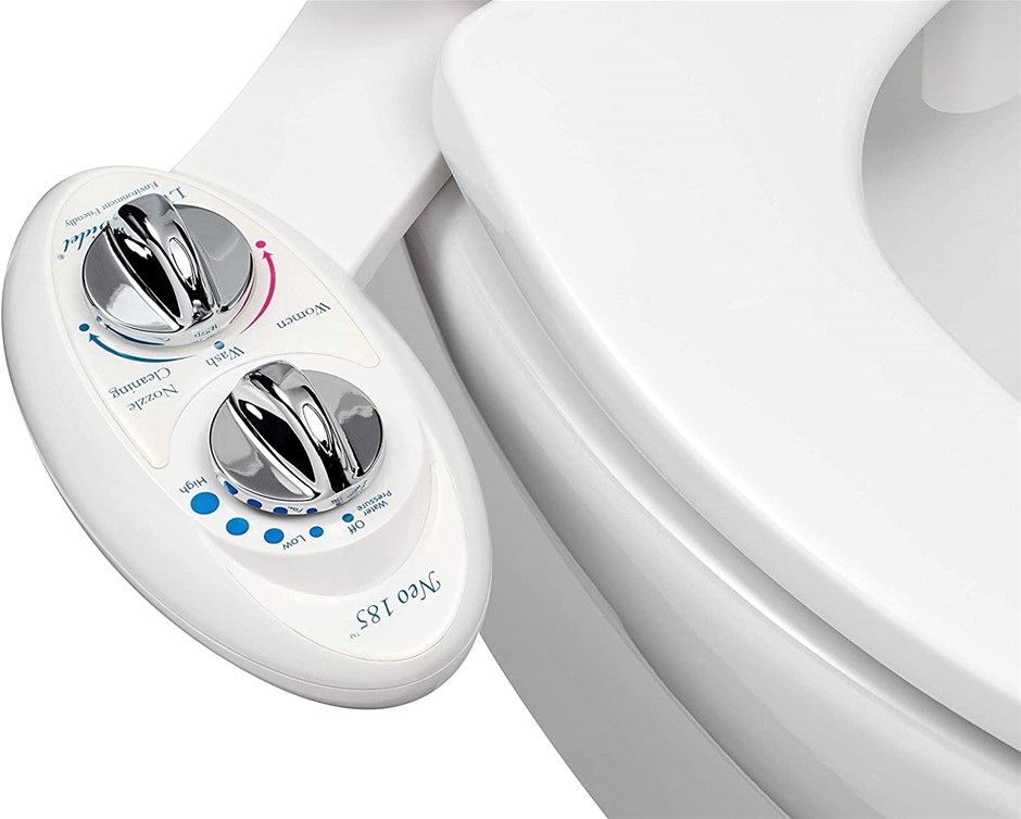 LUXE BIDET Non-Electric Mechanical Bidet Toilet Attachment with Strong Fauc