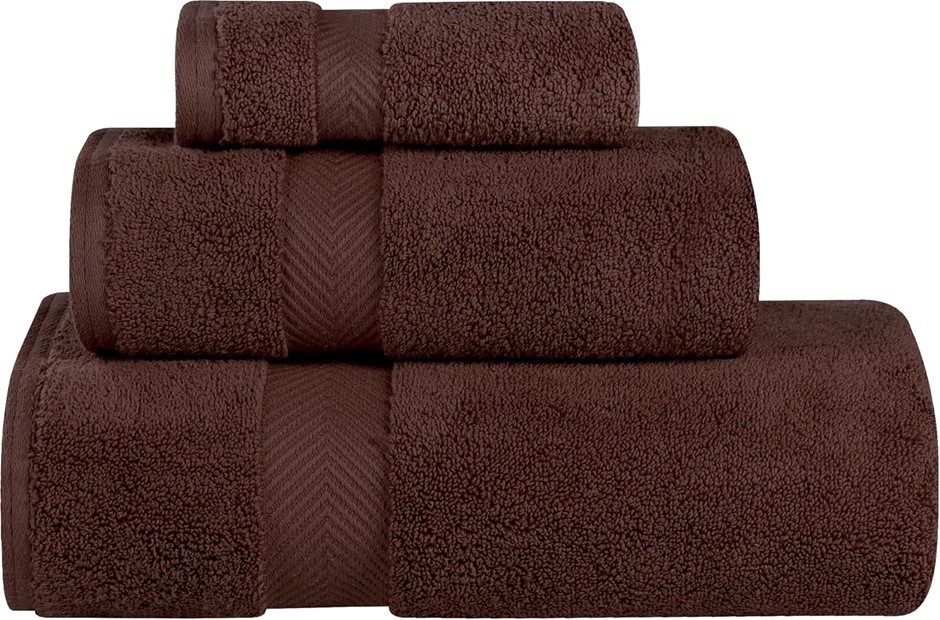 SUPERIOR Zero Twist 100% Cotton Towel Set, 3-Piece Set, Extra Soft Bath Tow