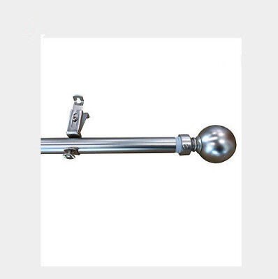 6 x Extendable Curtain Rod - Adjustable Pole 165cm to 320cm with Brackets