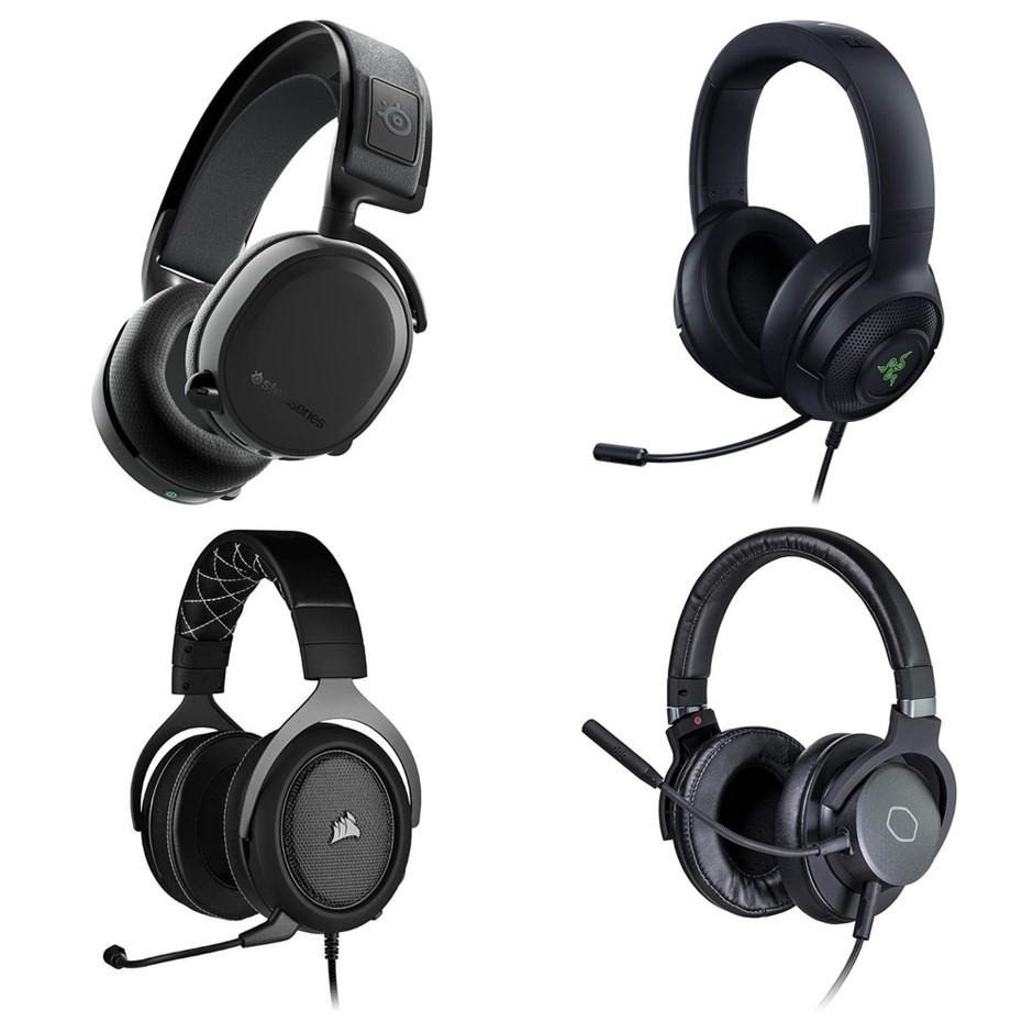 4 x Gaming Headsets. RRP -$600. 1 x STEELSERIES Arctis 7+ Wireless Headset.
