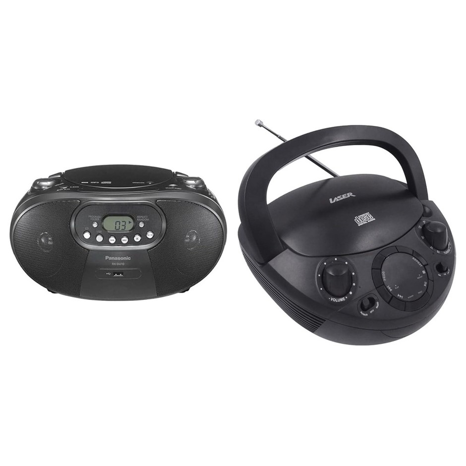2 x Portable CD Radio Player. 1 x PANASONIC RX-DU10 Portable CD Radio Playe