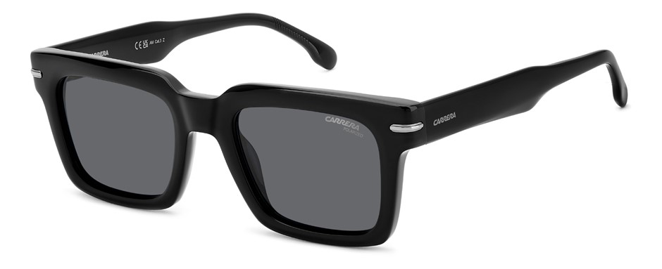 CARRERA 316/S Polarized Sunglasses, 52-21-150, Lens Cat.3, Black (807M9).