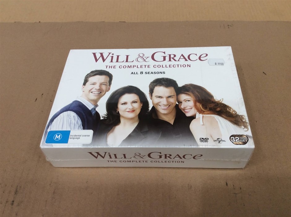 Will & Grace The Complete Collection All 8 Seasons 32-Disc DVD Set - New