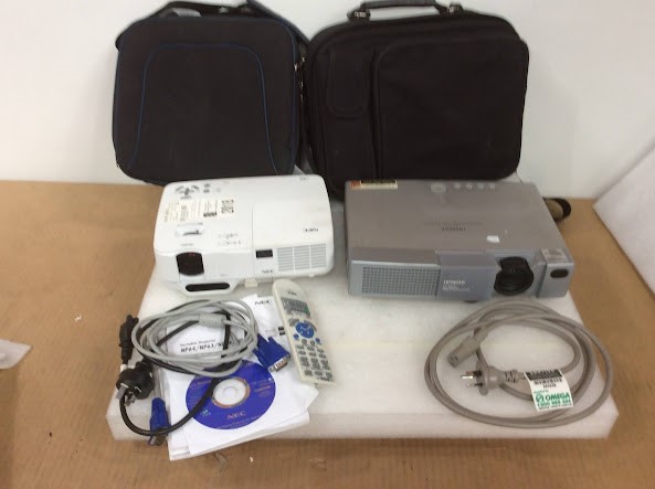 Hitachi CP-S225&NEC NP64G LCD Projector (Lot of 2)