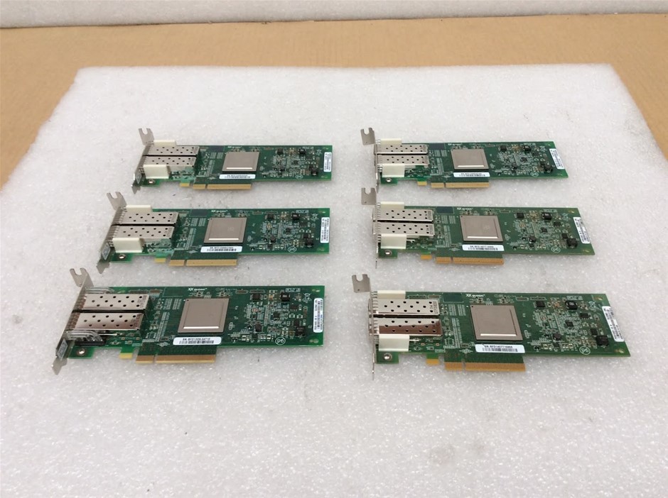 QLogic Fibre Channel Host Bus Adapters (Lot of 6)