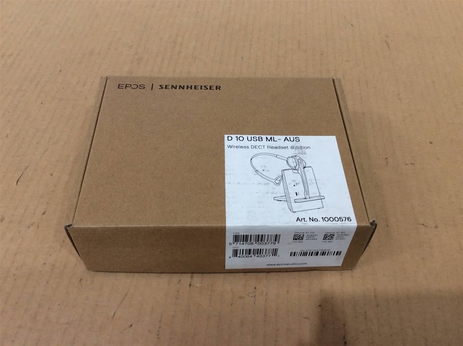 EPOS Sennheiser D 10 USB ML-AUS Wireless DECT Headset Solution-New Unboxing