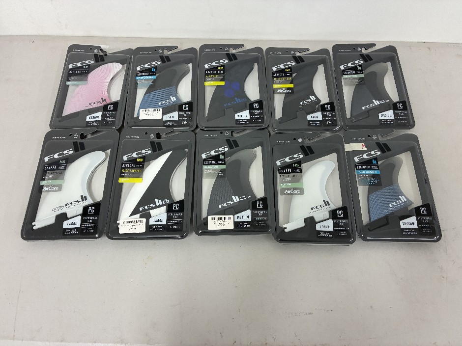 10 x FCS Surfboard Fins