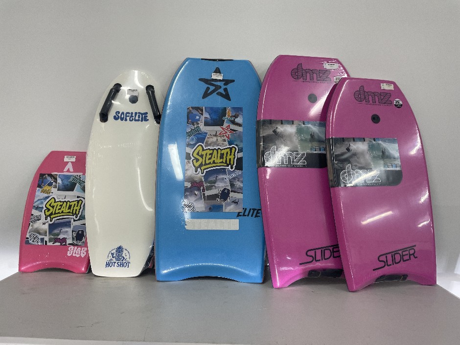 5x Assorted Boogie Boards