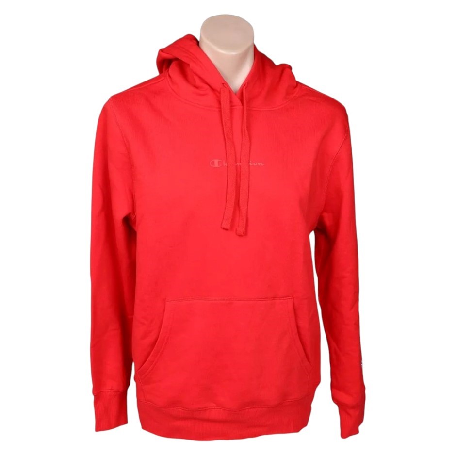 CHAMPION Men's Legacy Logo Fleece Hoodie, Size M, Cotton, Scarlet (RED), MT