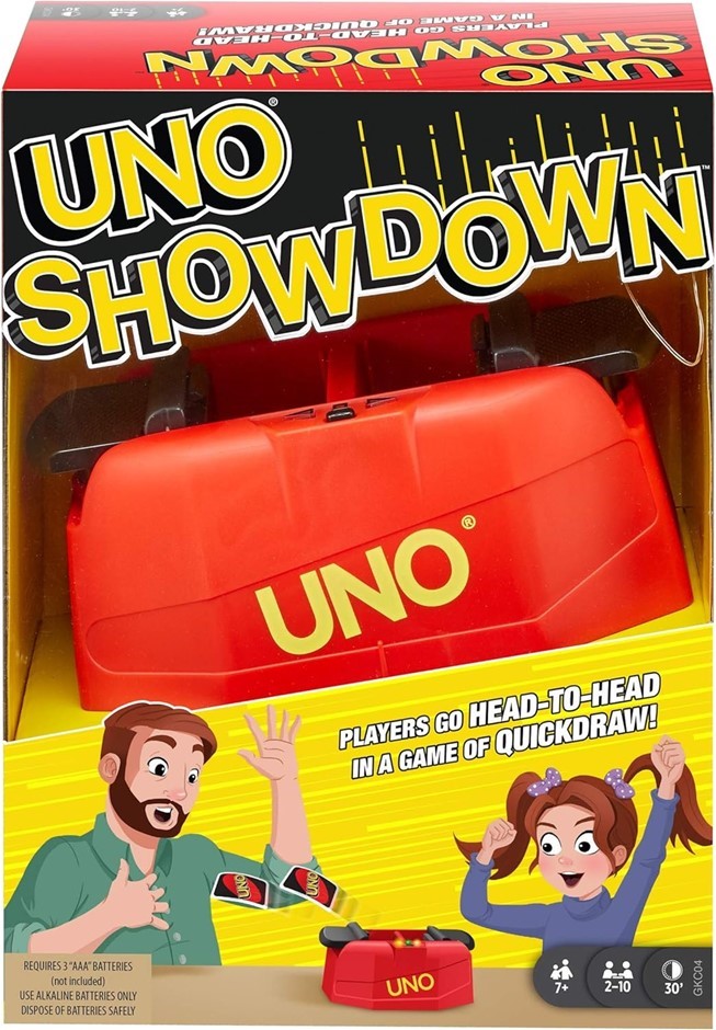 MATTEL Games Uno Showdown Buyers Note - Discount Freight Rates Apply to Al