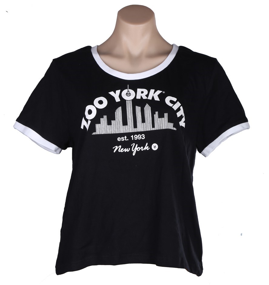 3 x ZOO YORK Women's City Crew Neck T-Shirt, Size 10, Black. Buyers Note -