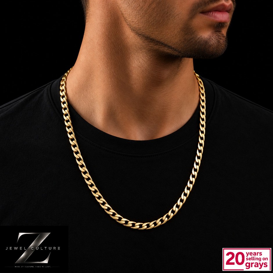 Gold Plated Cuban Link Necklace