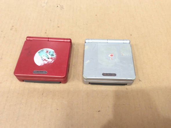 Nintendo Game Boy Advance SP AGS-001 Console (Lot of 2)