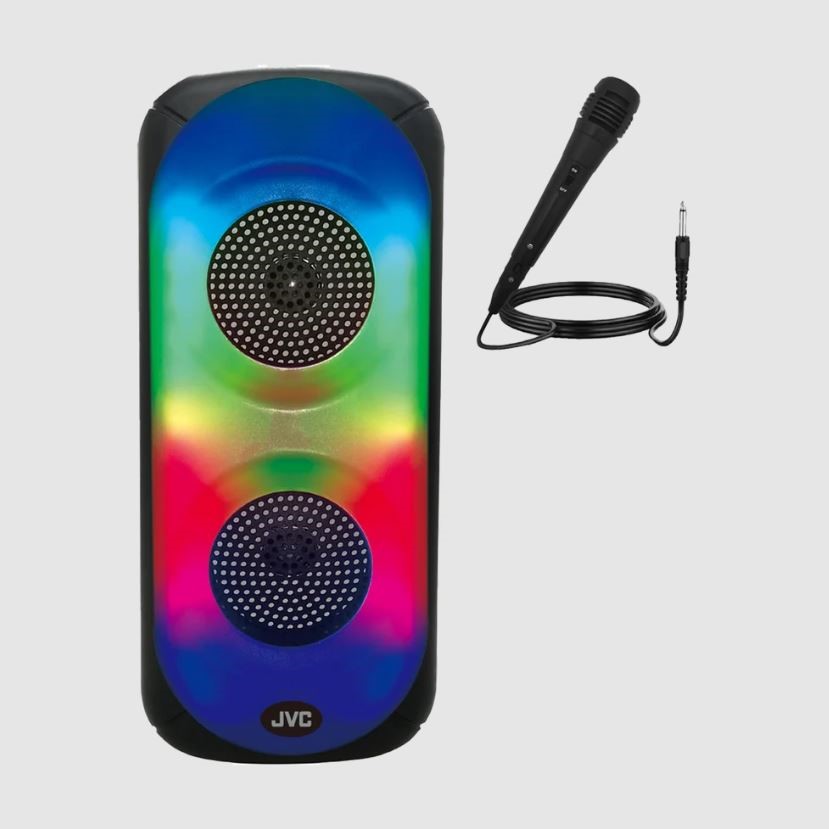 JVC Party Speaker with Lightshow - Black NB: Mic not working Important N