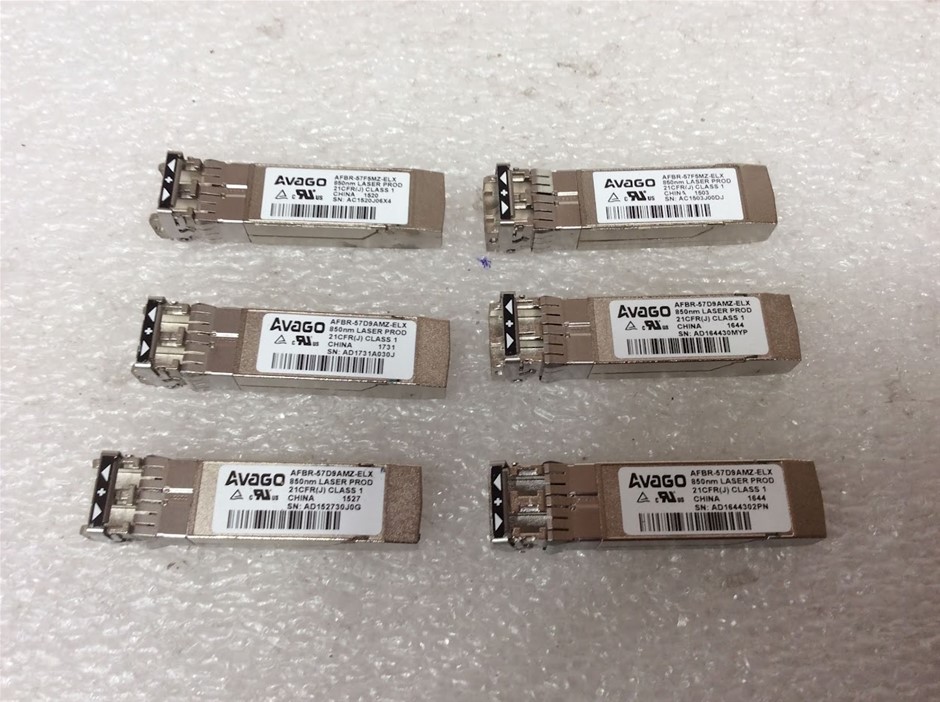Avago AFBR-57D9AMZ-ELX Optical Transceiver (Lot of 6)