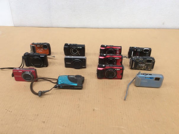 Panasonic DMC-FT6/DMC-FT30&Olympus TG-850/IM015&Canon PC1468 (Lot of 12)