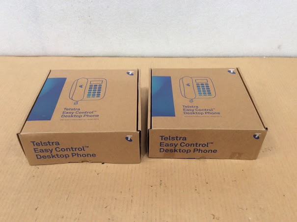 Telstra TEC-D Easy Control Desktop Phone - New Unboxing (Lot of 2)