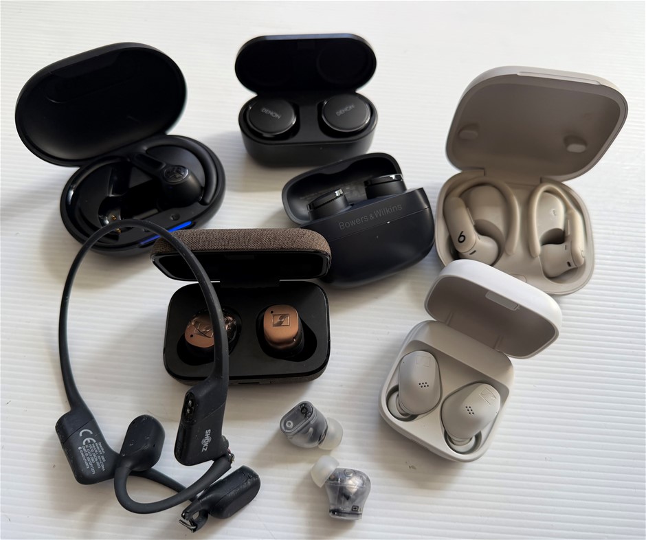 Sennheiser Denon Beats Bowers & Wilkins Earbuds - For Parts (Lot of 8)