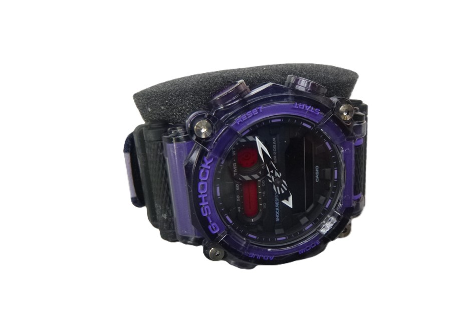 Casio G-Shock Purple Cloth Analog Digital Sports Casual Men`s Watch