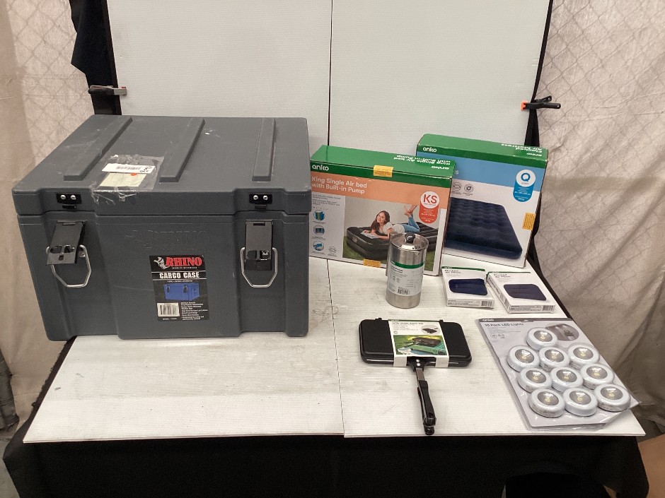Anko Camping Accessories and Rhino Toolbox
