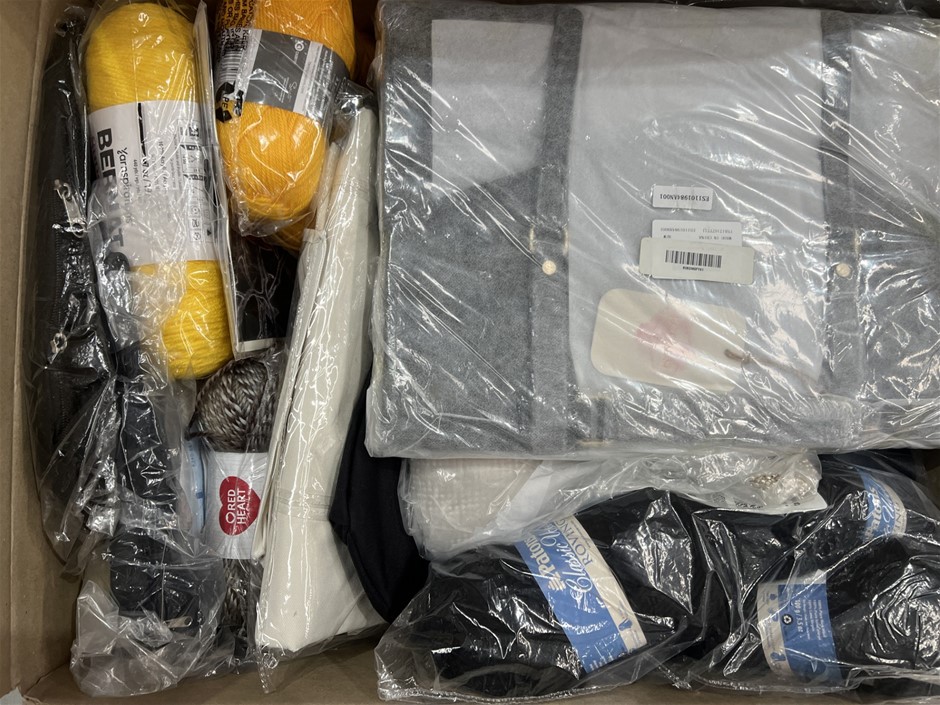 9 x Assorted Yarn & Bags. NB: Photo as is. Some Not in Original Packaging,