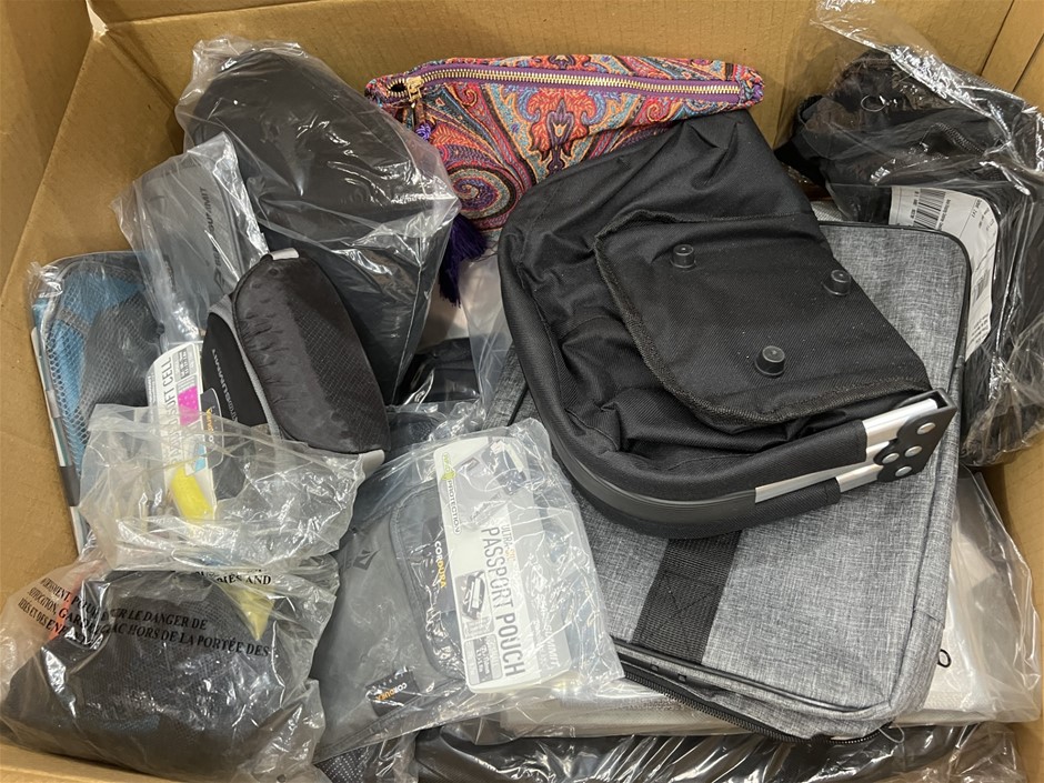 13 x Assorted bag products. NB: Photo as is. Some Not in Original Packaging