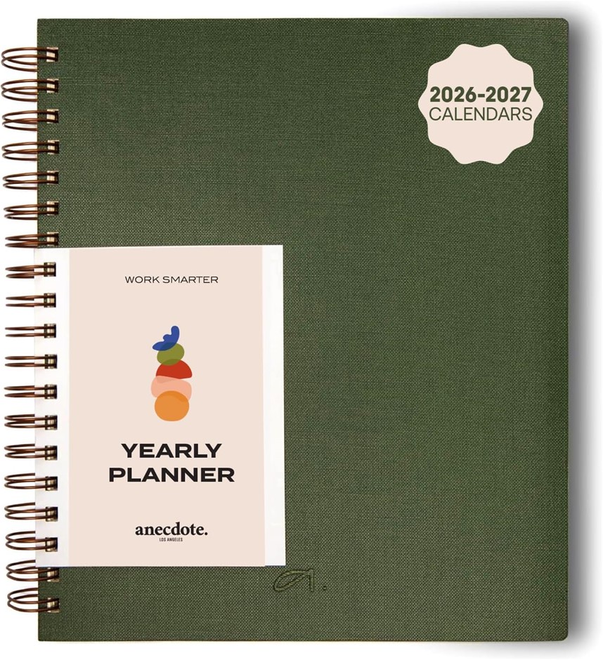 2 X ANECDOTE 2024 Planner. Daily, Weekly & Monthly Planner, Evergreen.
