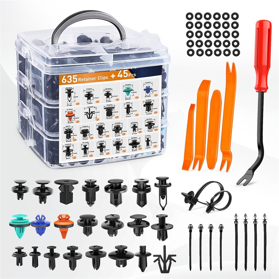 GOOACC 680Pcs Car Push Retainer Clips & Auto Fasteners Assortment -22 Most