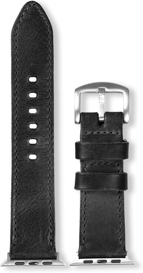MegaGear Top Grain Leather Apple Watch Band Strap - Replacement Men & Women
