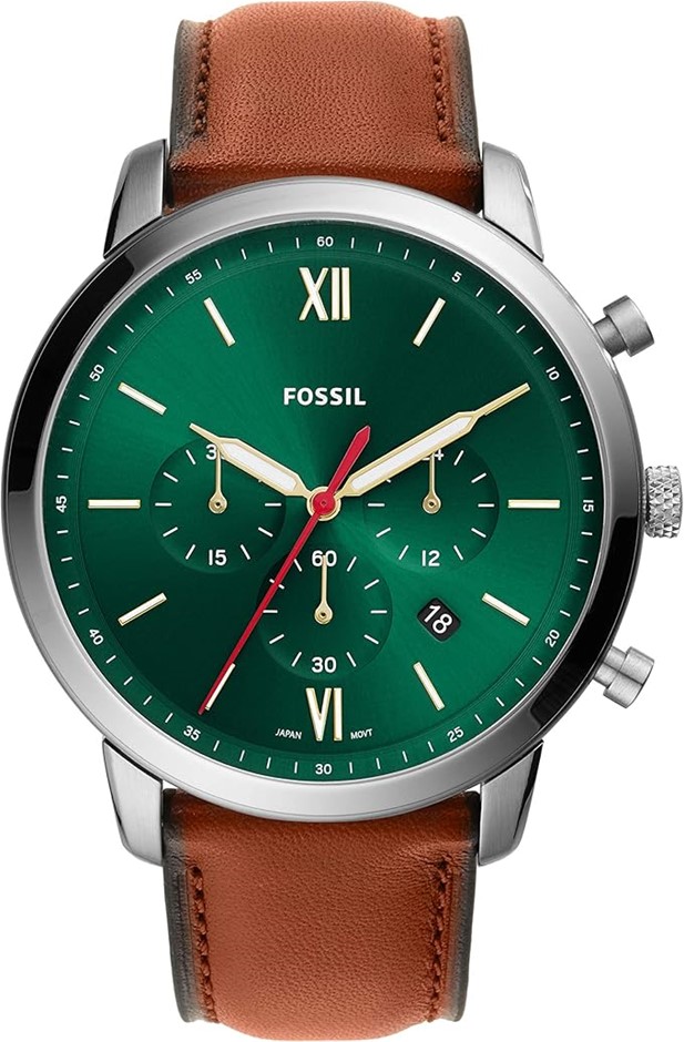 FOSSIL Neutra Chrono Brown Chronograph Watch FS5735 One Size. NB: Needs bat