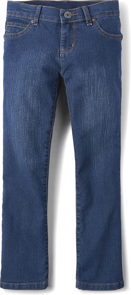 THE CHILDREN'S PLACE Girls Basic Bootcut Jeans, Size 18, Victory Blue Wash,