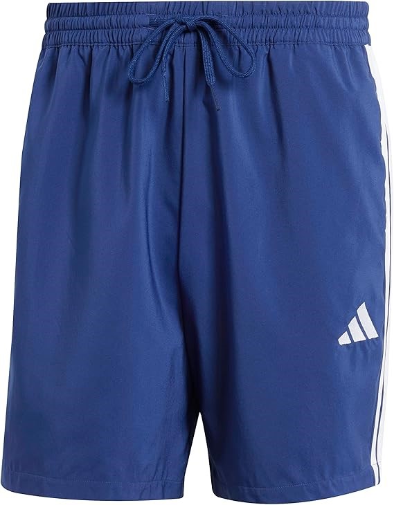 ADIDAS Men's Essentials 3-Stripes Chelsea Shorts, Small, Dark Blue/White, J