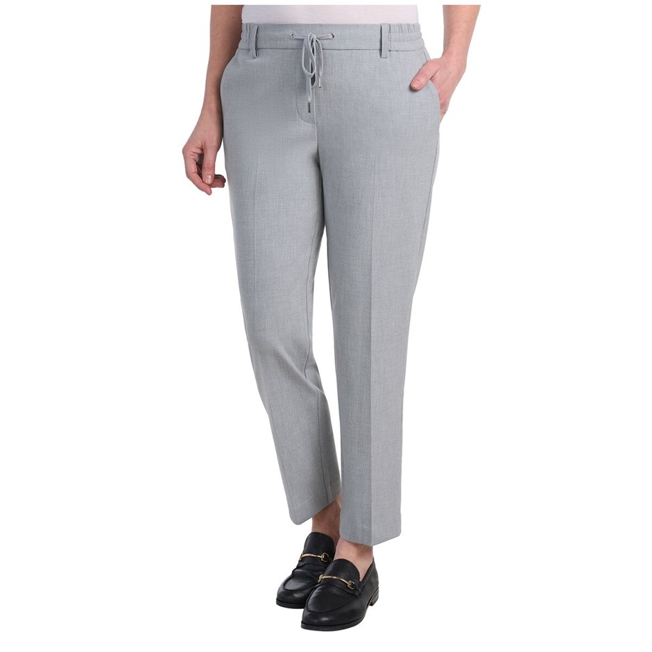 2 x HILARY RADLEY Women's Pull-On Pants, Size S, Light Heather Grey. Buyer