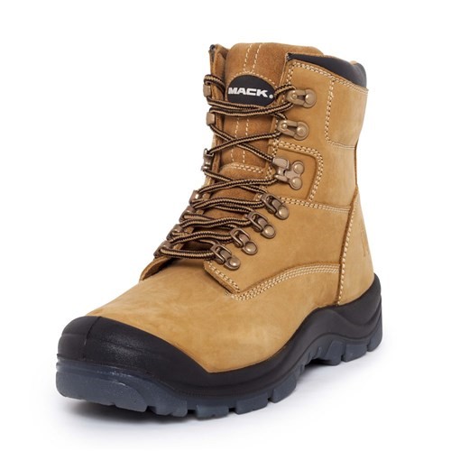 MACK Unisex Blast Side Zip Safety Boots, Size US 5 / UK 4 / EU 38, Honey.
