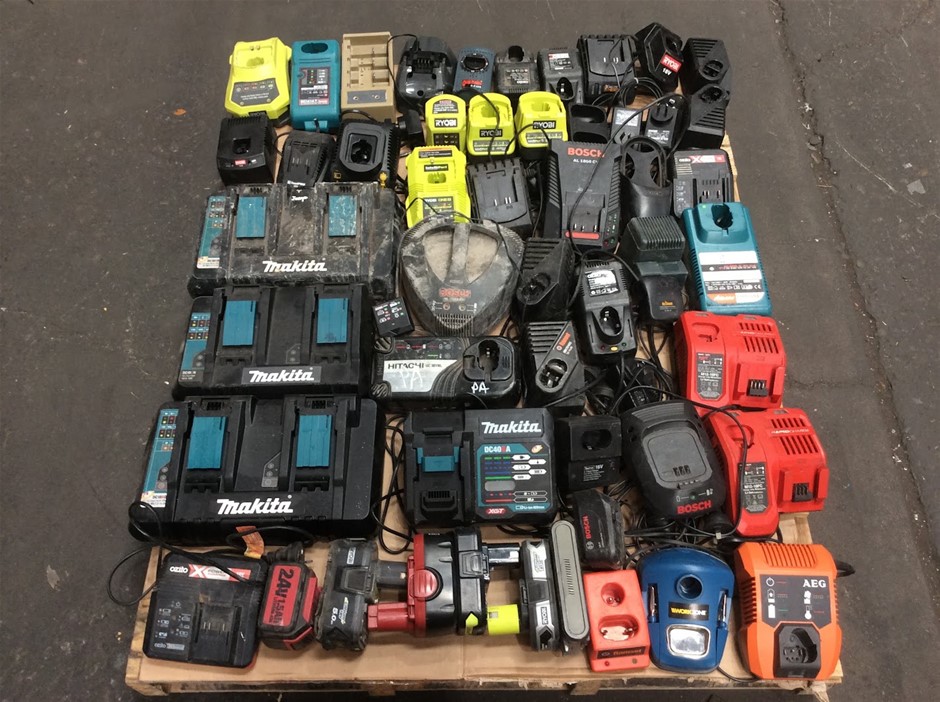 Mixed Brand Power Tool Battery Chargers
