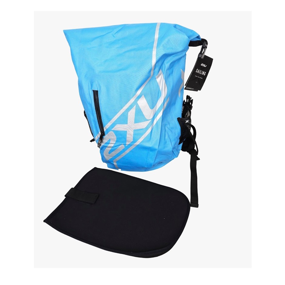 2XU Unisex Dry Bag Back Pack, Size 50L, Blue/ Silver. Buyers Note - Discou