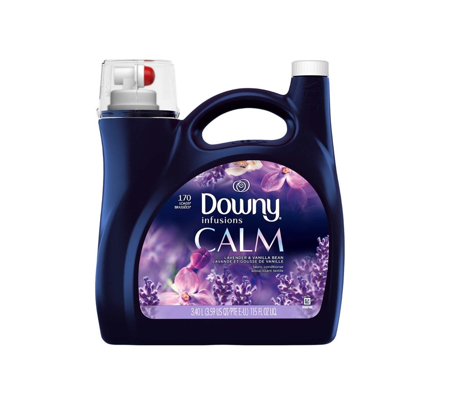 DOWNY Infusions Calm Fabric Softner Liquid, Lavendar & Vanilla Bean. 3.4L.