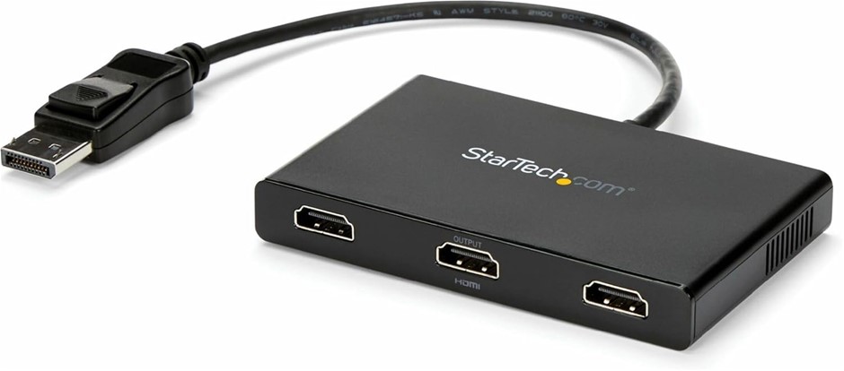 STARTECH MSTDP123HD MST Hub DisplayPort to 3X HDMI Multi Stream Transport H