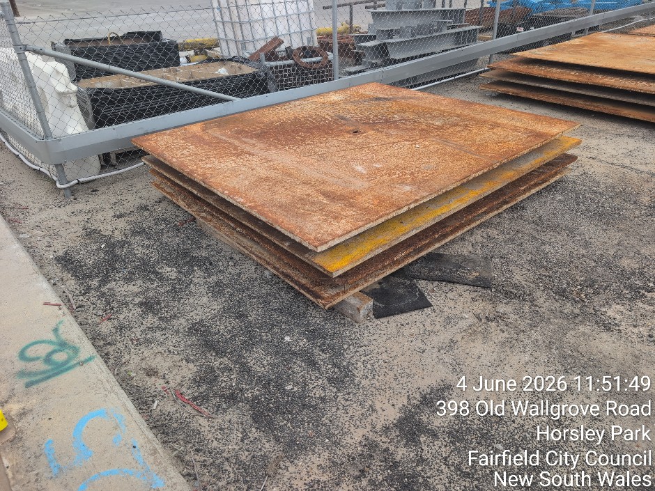 <p>STEEL ROAD PLATES (Site ID: N/A)</p>