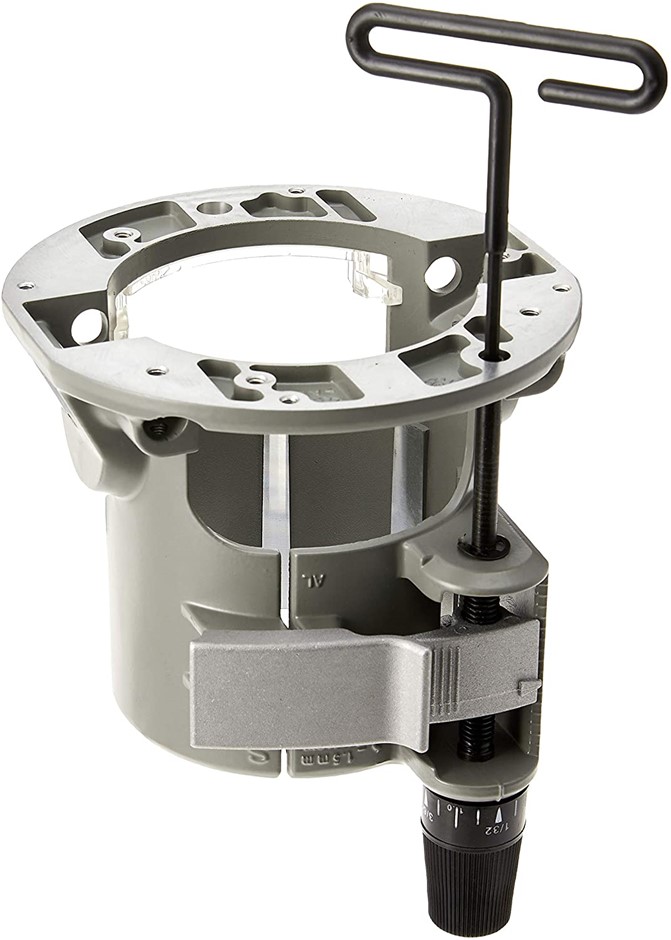 BOSCH RA1165 Under-Table Router Base with Above-Table Hex Key, Silver.